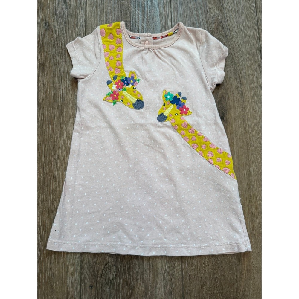 Baby Boden 12/18m Giraffe Shirt dress